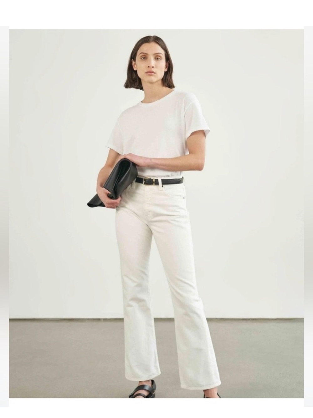 Nili Lotan White  Boot Cut Jeans